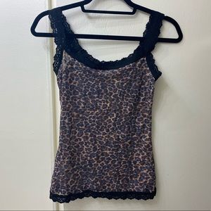Hanky Panky Leopard Lace Camisole Tank XS